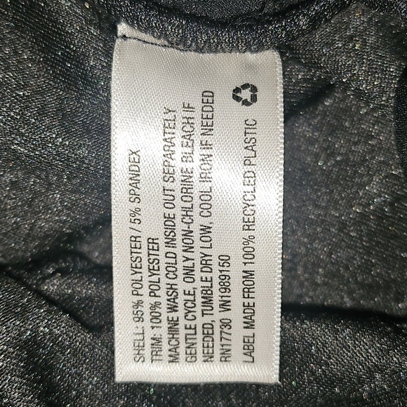 A New Day Black Velvety Jumpsuit Long Bell Sleeve Elastic Waist XL - Picture 11 of 14